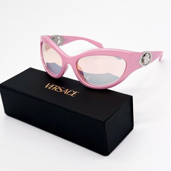 NEW VE4485 5521/Z VERSACE PINK OVERSIZED SUNGLASSES VERSACE MOD 4485 - Picture 2 of 10